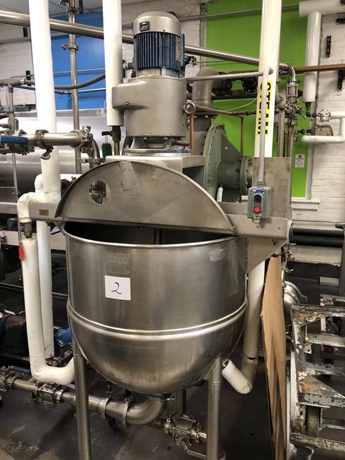 Groen model N80SP 80 Gallon Single Action Cooking and Mixing Kettle