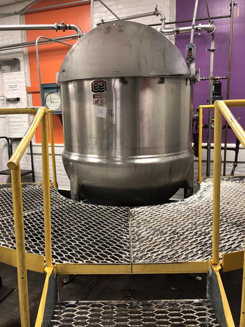 Lee model 250D7S 250 gallon Single Action Stainless Steel Cooking and Mixing kettle