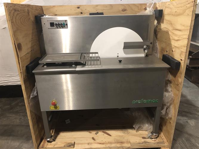 Used Prefamac 80-kg Tempering Melter with Vibration Table