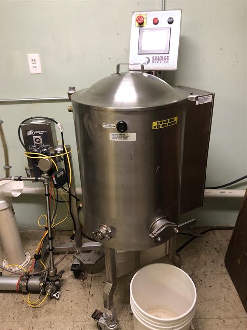 Savage 200lb Stainless Steel Chocolate Melter/Conditioner with Metering Pump