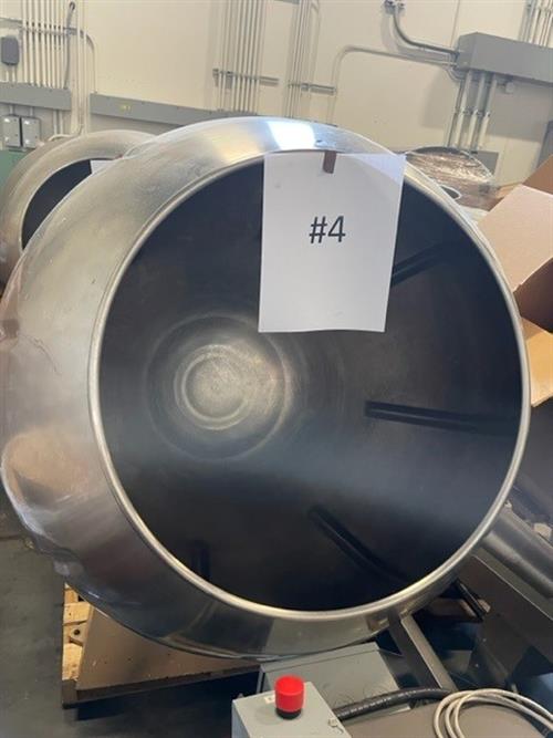 Stokes 42&quot; Stainless Steel Ribbed Coating Pan