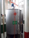 2,200 Liter Carbon Steel Jacketed and Agitated Mixing Tank