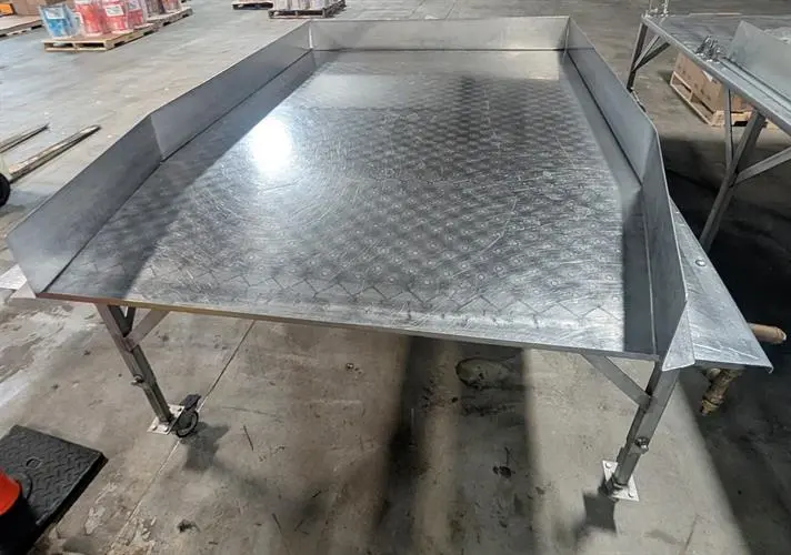 9-ft long x 57" wide Stainless Steel Cooling Table