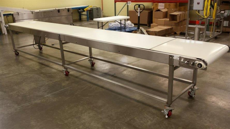 28" wide x 17' long Belt Conveyor