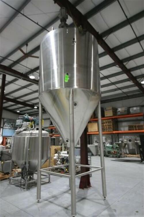 JV Northwest 1650 Gallon Cone-Bottom Jacketed Processing Vessel