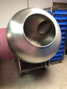 47" diameter stainless steel Coating Pan with baffles