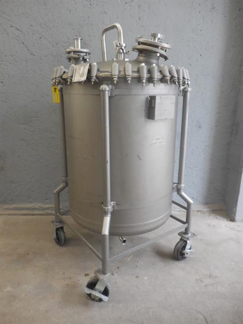 Pfaudler 100 gallon glass lined reactor