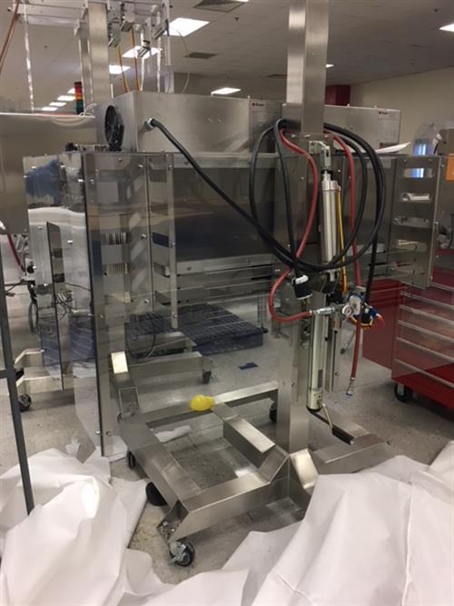 (2) Axon EZ-200HS shrink sleevers with (2) Axon model EZ-SRB8 Heat Shrink Tunnels
