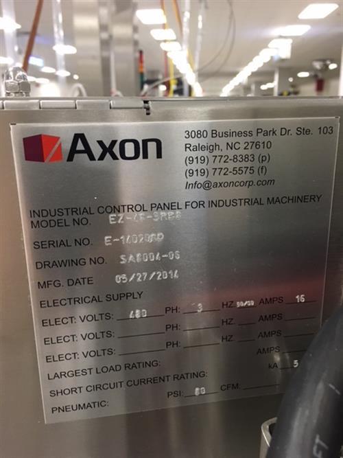 (2) Axon EZ-200HS shrink sleevers with (2) Axon model EZ-SRB8 Heat Shrink Tunnels