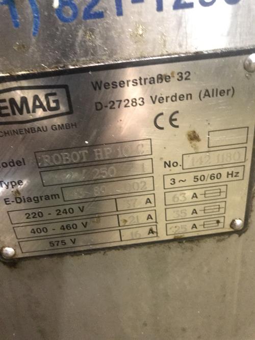 Vemag HP10C Extruder with Guillotine Cutter