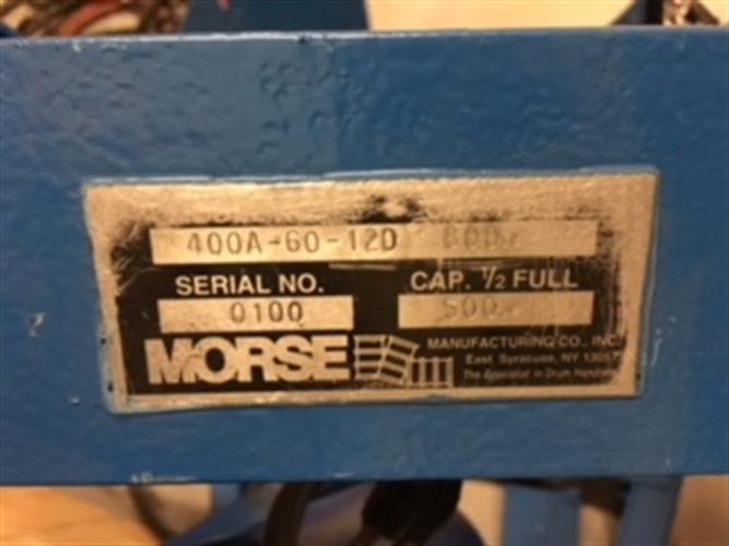 Morse 400A-60-12-120 hydra lift drum dumper
