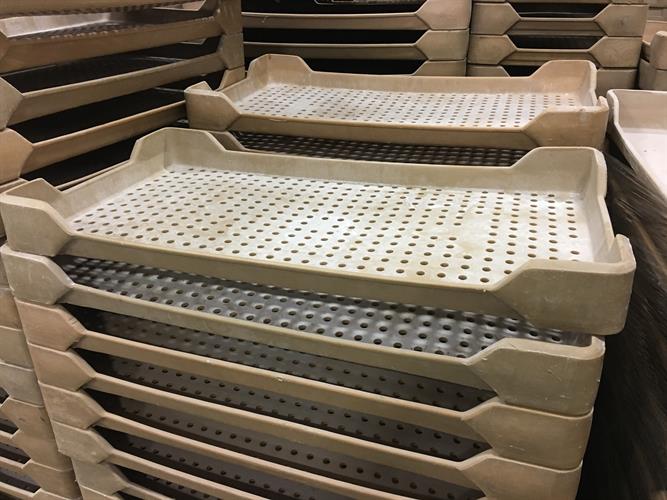 Lewisystems air flow stackable trays Processing + Packaging Equipment