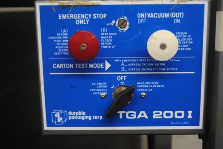 Durable Packaging model TGA200-1QCR Case Erector