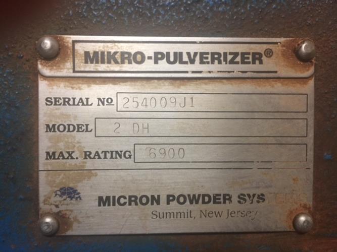 Mikro model 2DH Pulverizer 