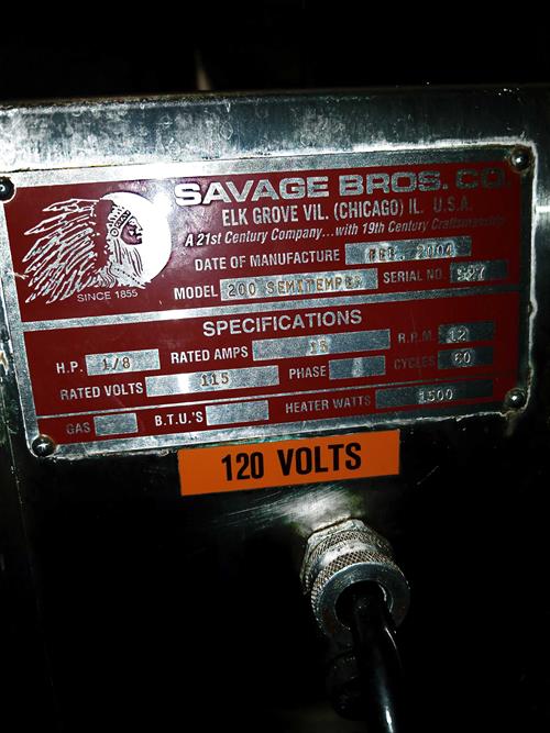 Savage Bros. 200lb Tempering Melter