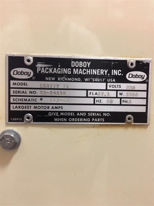 Doboy Model Scotty II Flow Wrapper