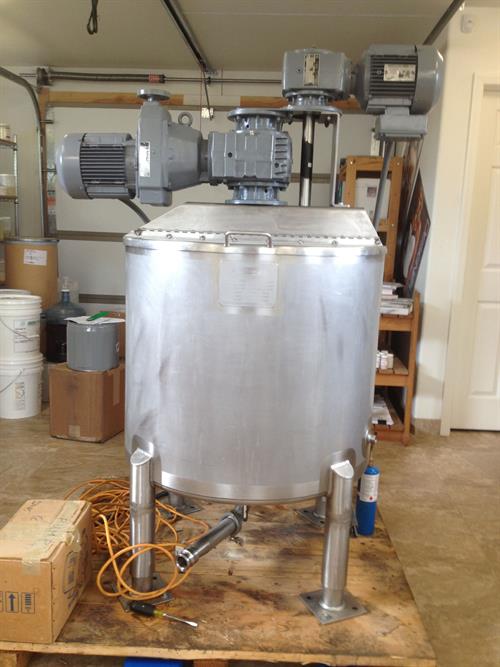 Walker PZ-K 50 Gallon Stainless Steel Jacketed &amp; Agitated Processing Tank