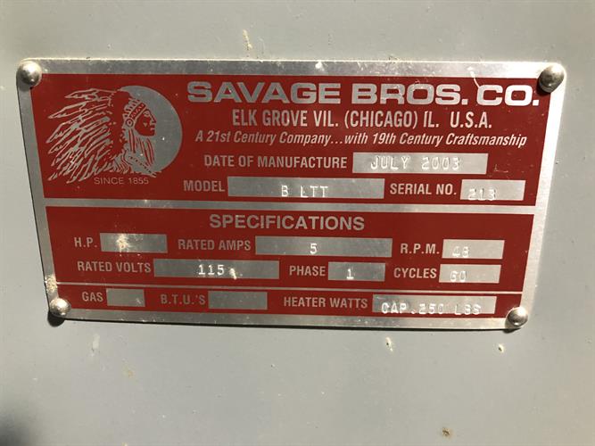 Savage Model B LTT Bowl Lifter