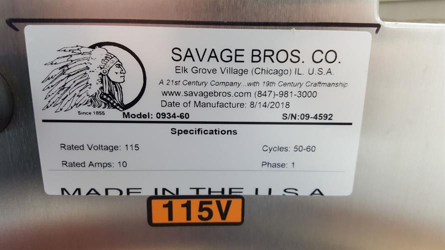 Savage 50lb Stainless Steel Chocolate Melter