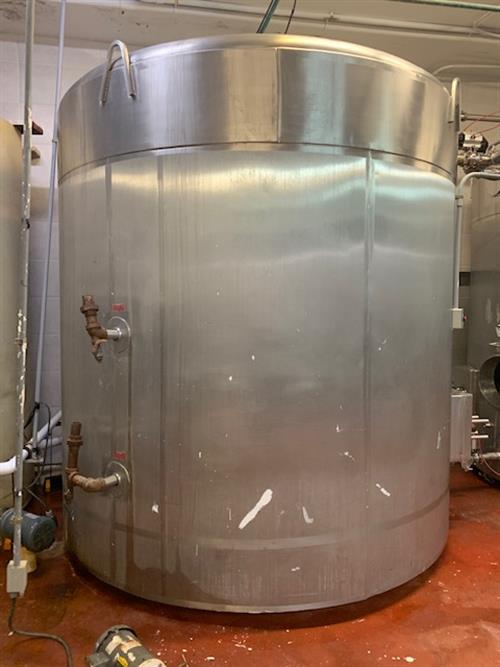 Crepaco 3000 Gallon Stainless Steel  Jacketed  Tank