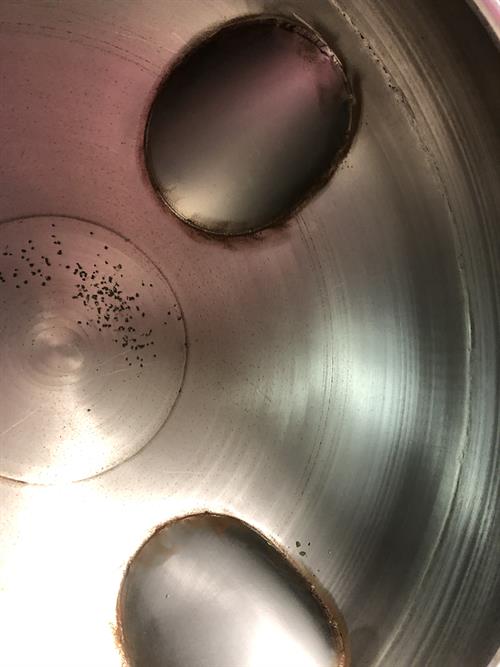47" diameter stainless steel Coating Pan with baffles