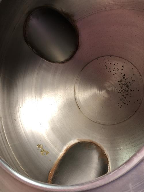 47" diameter stainless steel Coating Pan with baffles