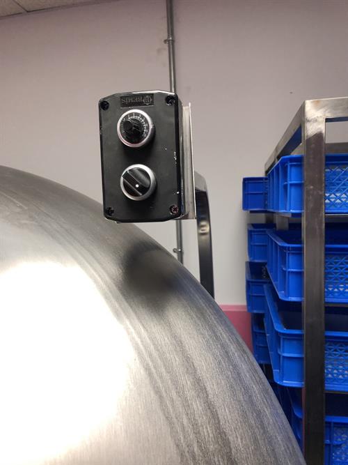 47" diameter stainless steel Coating Pan with baffles