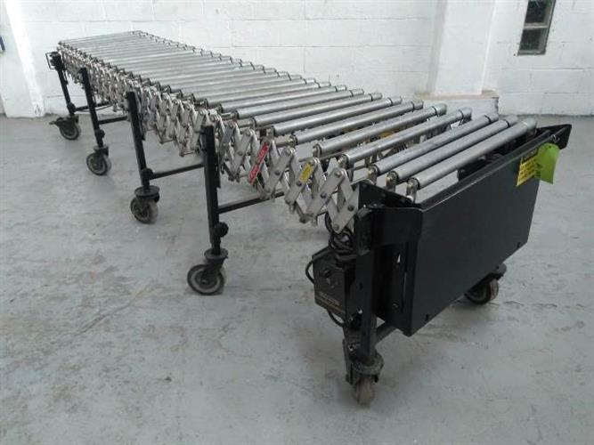 Carbon steel accordion  type roller conveyor