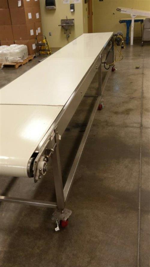 28" wide x 17' long Belt Conveyor