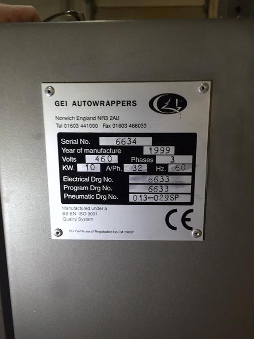 GEI Autowrappers Model 120SE Flowtronic High Speed Horizontal Flow Wrapper 