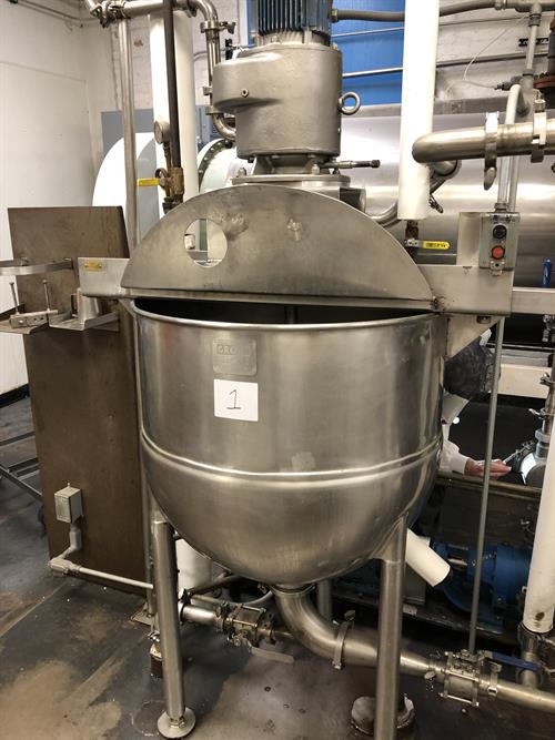 Groen model N80SP 80 Gallon Single Action Cooking and Mixing Kettle