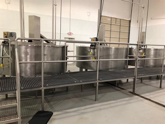 Groen 500 Gallon Stainless Steel Jacketed Cooking and Mixing Kettle
