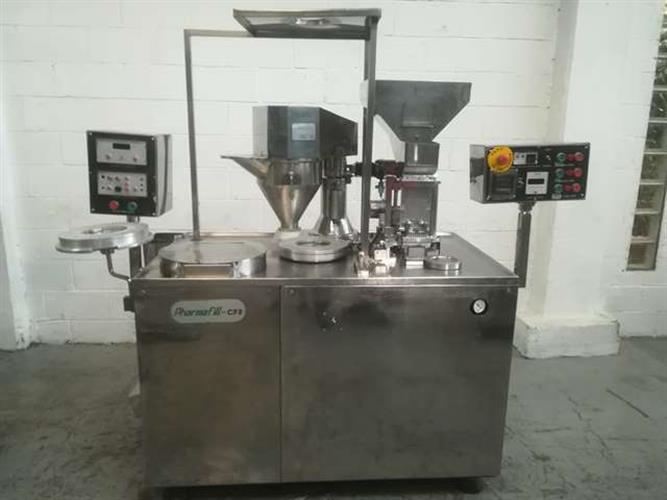Pharmafill Model CF2 Stainless Steel Semiautomatic Filler