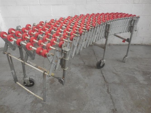 [M10903] Carbon steel accordion  type roller conveyor
