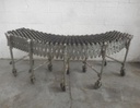 Carbon steel accordion  type roller conveyor