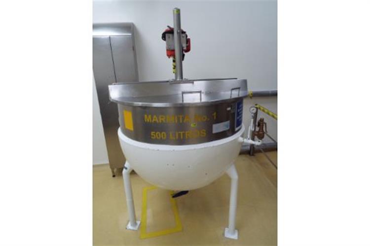 500 Liter Stainess Steel Jacketed Kettle with Split Cover and Propeller
