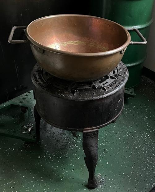 Savage #10 Candy Stove with Copper Kettle