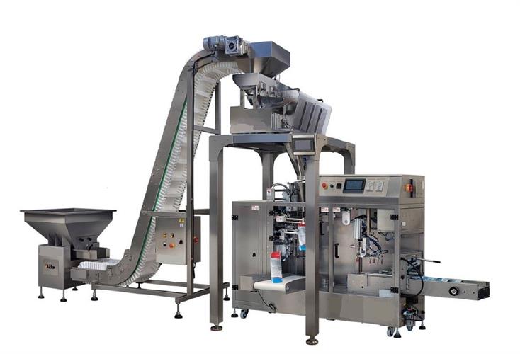 BairesPack Pre-made Doy Pouch Machine with 4-lane Linear Scale