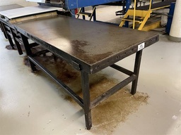 [84287] Thomas Mills 3 x 6 ft Carbon Steel Water Cooled Table