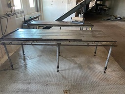 [84295] 3 x 8 ft Cold Table Mild Steel and Water Cooled