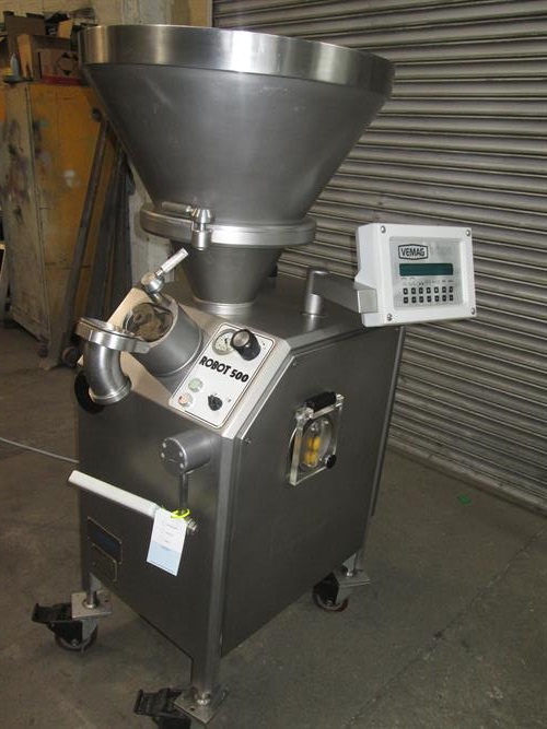 Reiser Vemag Robot 500 type 128/230 Portioner with PC 878 portion controls with guillotine wire cutter