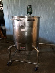 [84891] Viatek 125 gallon stainless steel tank with hinged cover 