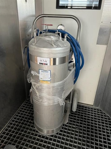 [84900] Lafferty model 925705 16 gallon presurized 316 stainless steel tank 