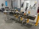 CVC model 300 wraparound pressure sensitive labeler with 28" accumulating table
