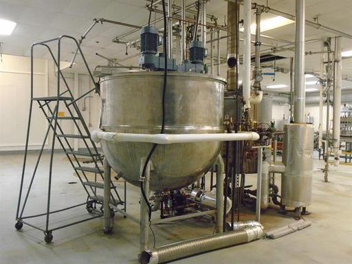 [84974] Groen 500 Gallon Stainless Steel Double Action Cooking & Mixing Kettle