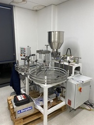 [85077] Simplex Automatic 2-Head Piston Filler with Feed Tables