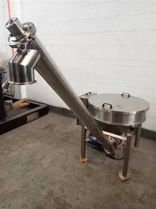 66" long x 4" dia. screw conveyor