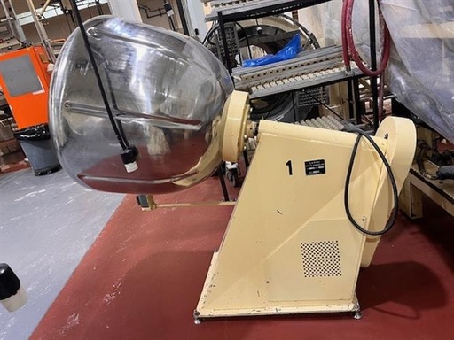 [85136] Latini 38" SS Coating Pan w Ribs