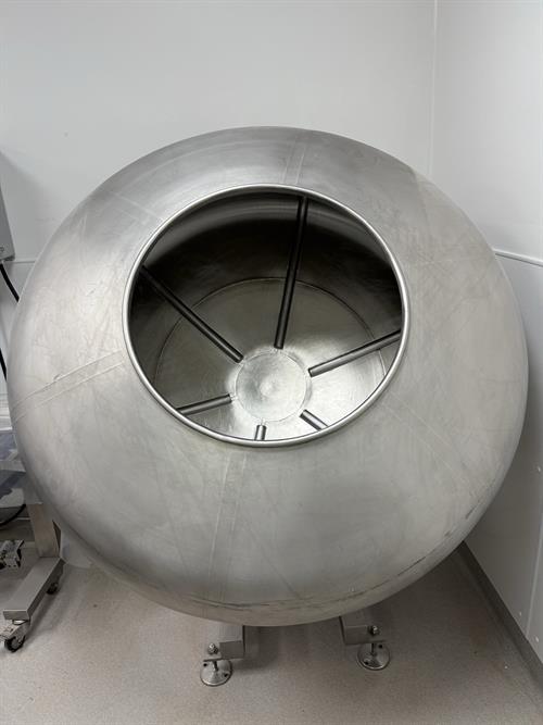 Winkworth 55" Diameter Stainless Steel Coating Pan with Ribs