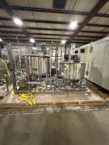 [85247] (2) AB Process 150 Gallon SS jacketed & Agitated Tanks